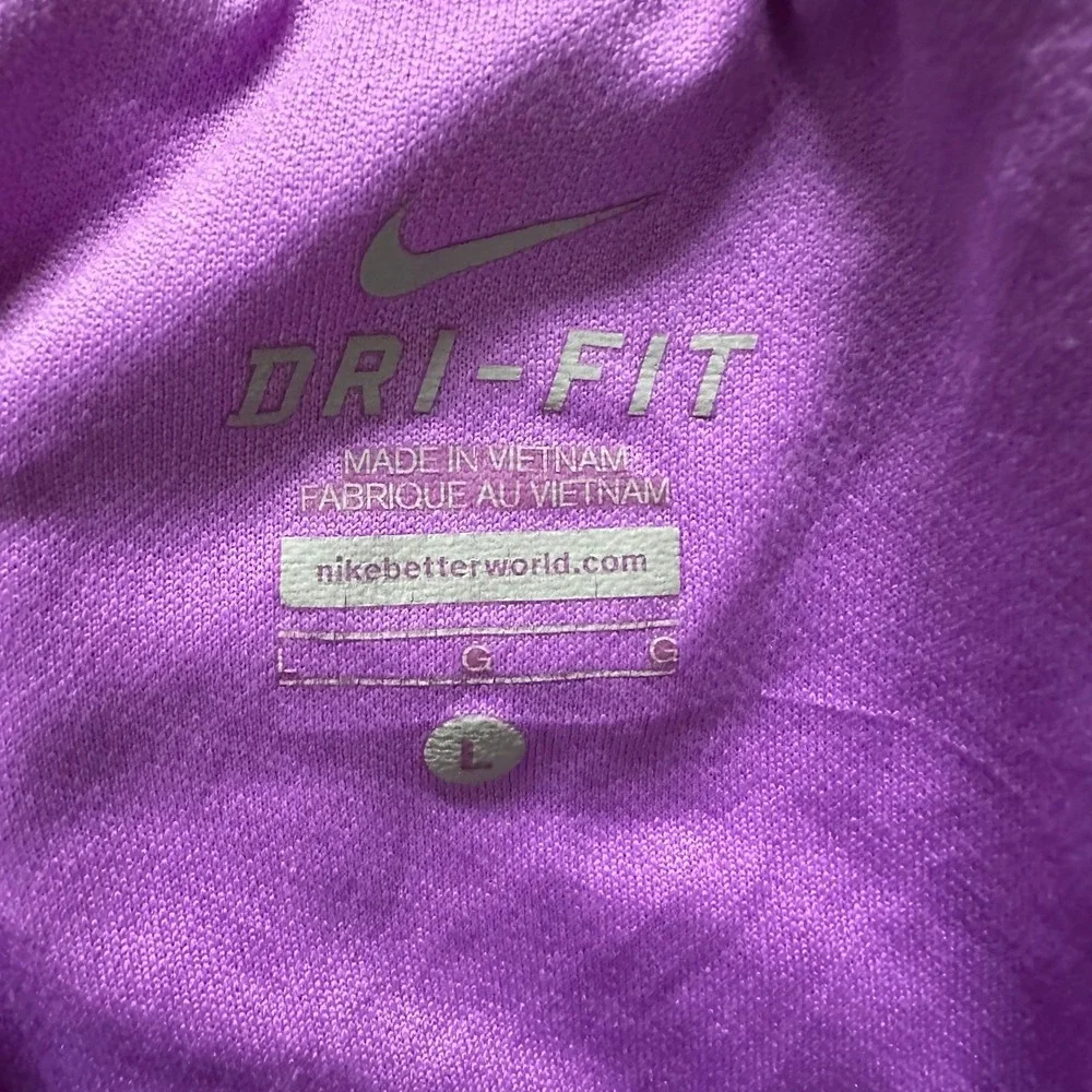 Nike Shorts Womens Size L Purple Splatter Dri-Fit Running Built-in Liner